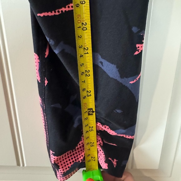 2/for $20 🪩 CALVIN KLEIN Women’s Pink/Navy Floral Leggings 💕 (Size Small) - Picture 8 of 12